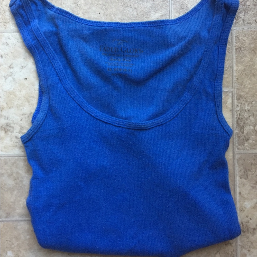 Blue Faded Glory Tank Top